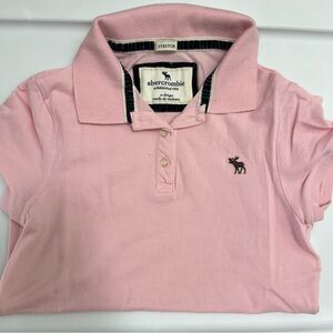 Vintage Abercrombie & Fitch Pink Polo XL